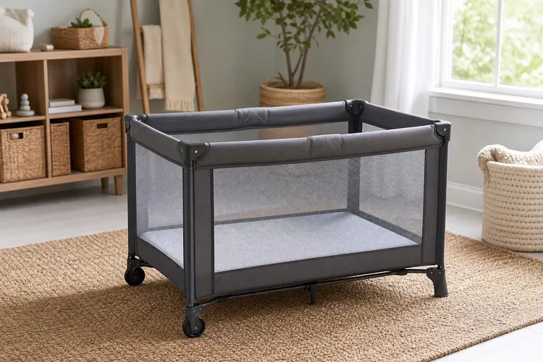 BabyBjorn Travel Crib Light baby travel and nursery gear scene