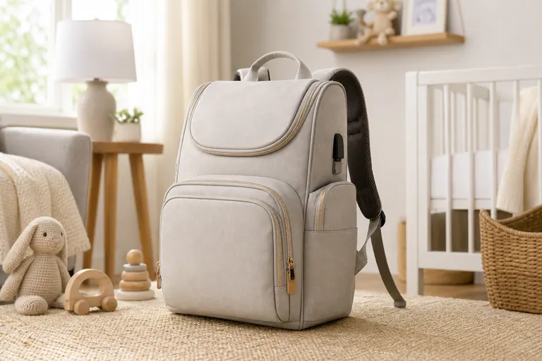 Dagne Dover Indi Diaper Backpack baby travel and nursery gear scene