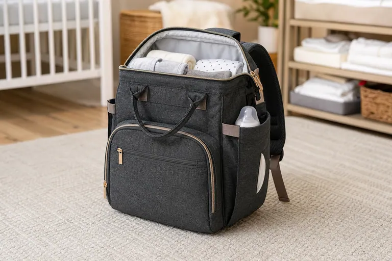 RUVALINO Diaper Bag Backpack baby travel and nursery gear scene
