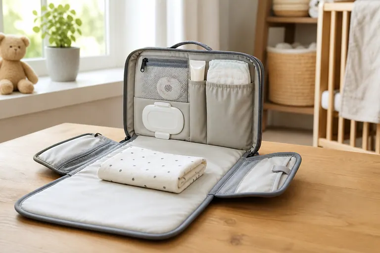 Skip Hop Pronto Changing Station baby travel and nursery gear scene